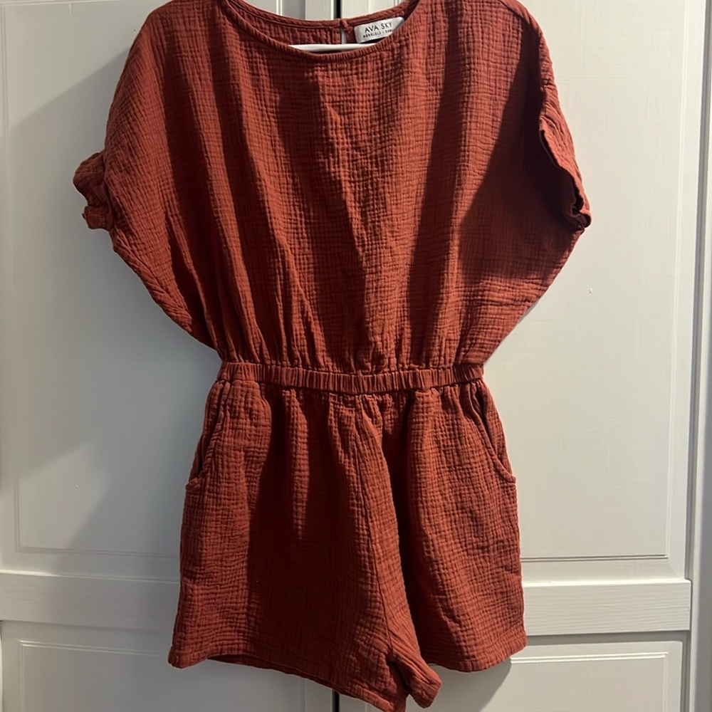Ava Sky Romper XS worn once!